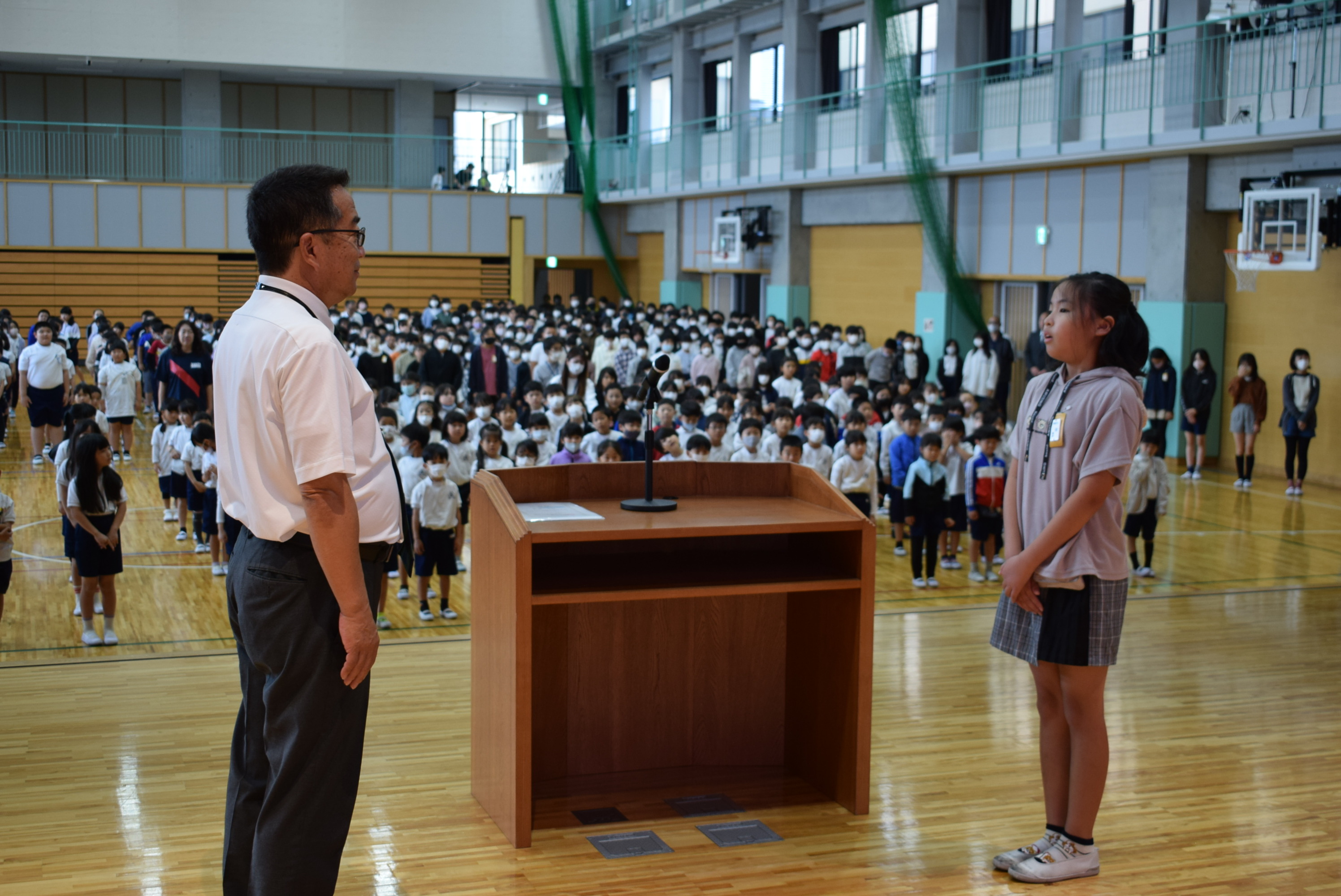 11月全校朝会 愛知県高浜市立高浜小学校 BLOG